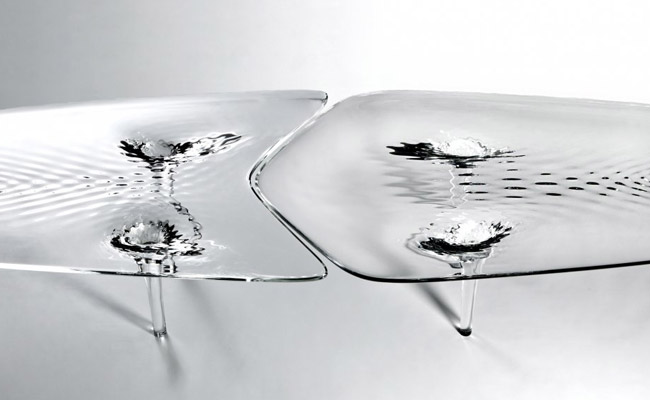 Liquid Glacial Table by Zaha Hadid