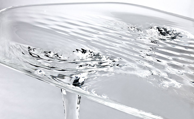 Liquid Glacial Table by Zaha Hadid