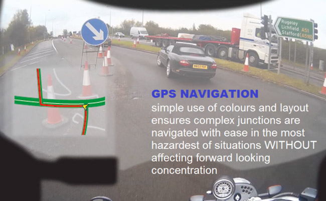 Bike Head-Up Display Bike Adventure