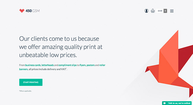 Flat web design inspiration
