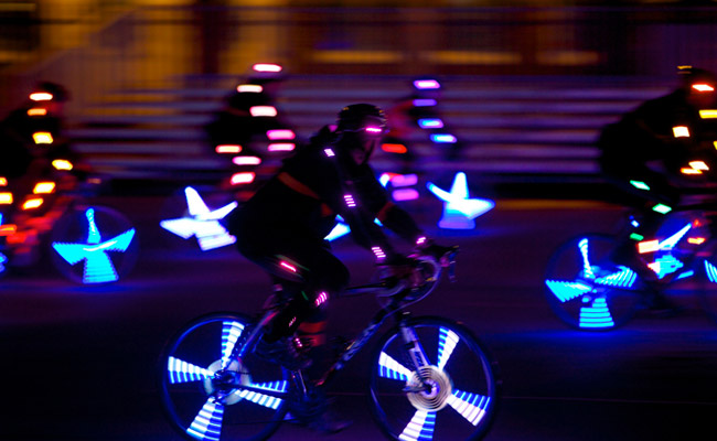 Photographs of The Ghost Peloton