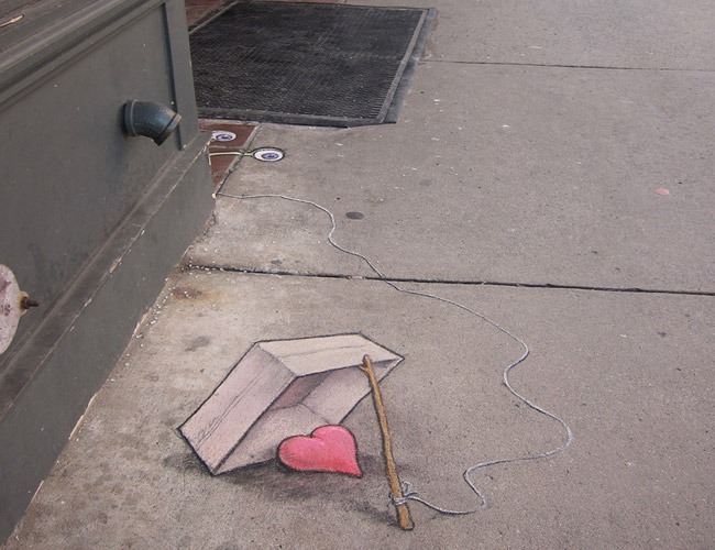 funny street art by david zinn
