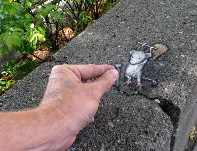 funny street art by david zinn