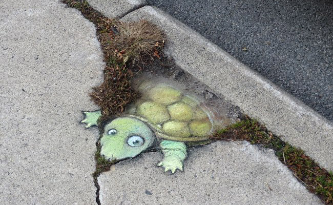 funny street art by david zinn