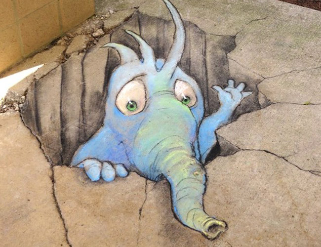 funny street art by david zinn