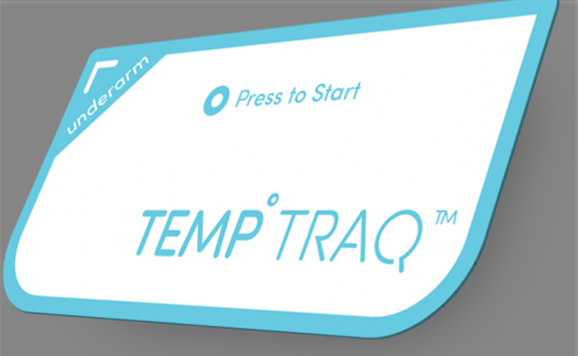 Concept of flexible thermometer with Bluetooth