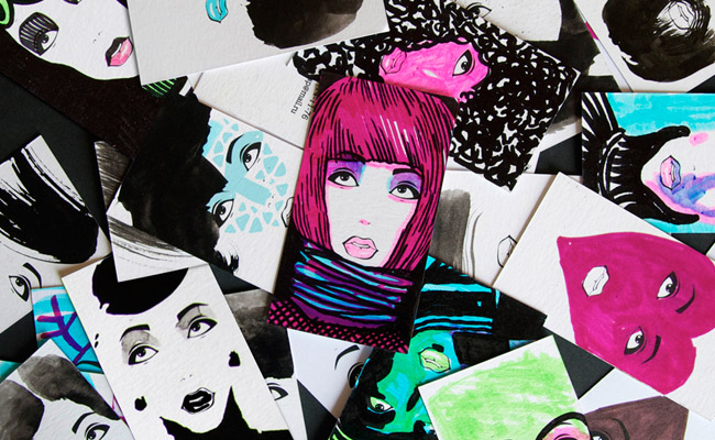 Creative Business Card for A Makeup Artist & Hiar Stylist