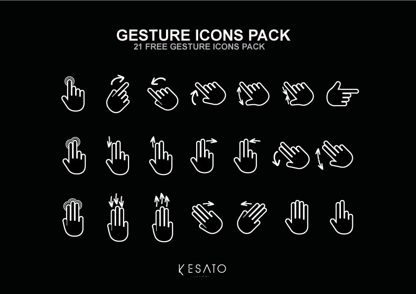 gesture icon pack