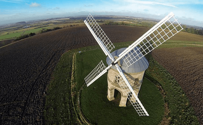 Drone Photography become wind mill-min