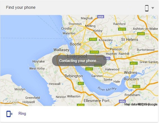 “find my phone” into google to find your android phone