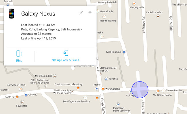 “find my phone” into google to find your android phone