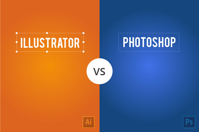 The difference between Illustrator and Photoshop