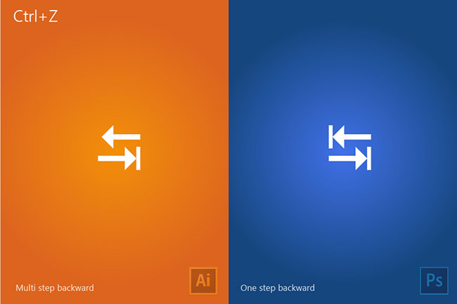 The difference between Illustrator and Photoshop