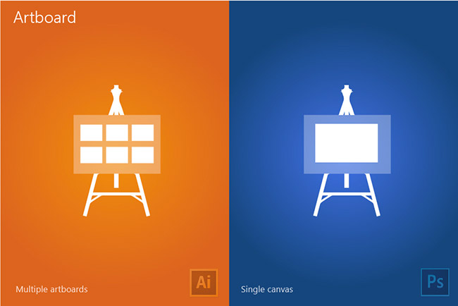 The difference between Illustrator and Photoshop