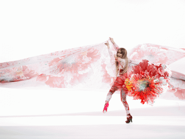 Awesome flower graphics by Kahori Maki