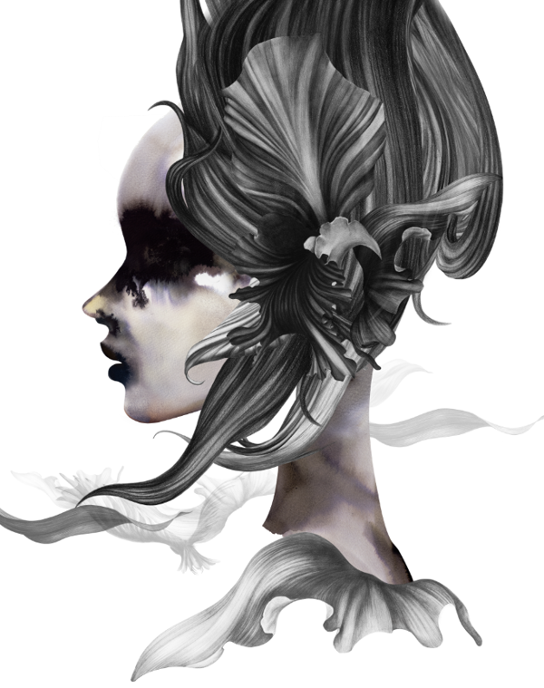 Awesome flower graphics by Kahori Maki