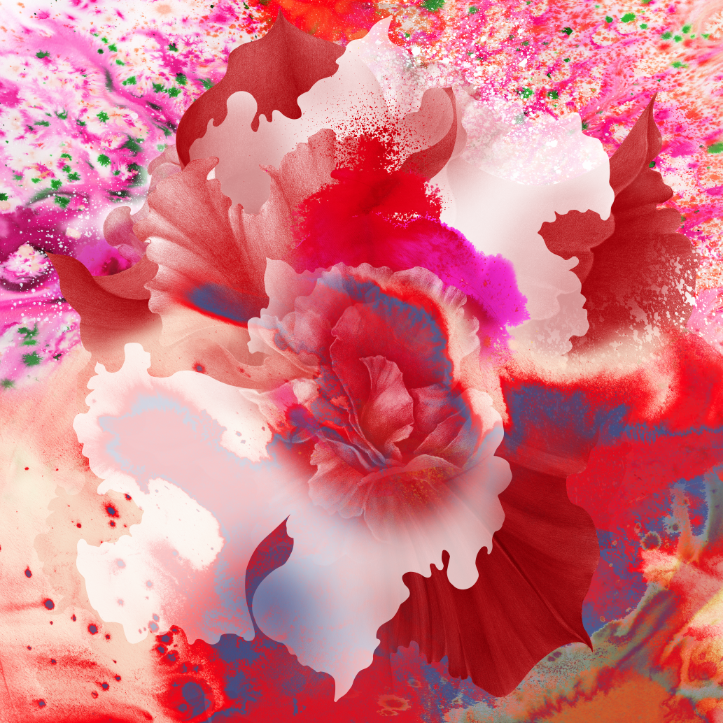 Awesome flower graphics by Kahori Maki