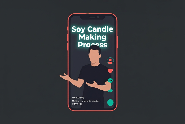 On-screen text overlay example for TikTok video optimization