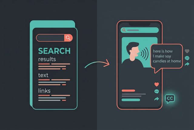 TikTok audio transcription converting spoken words into searchable text